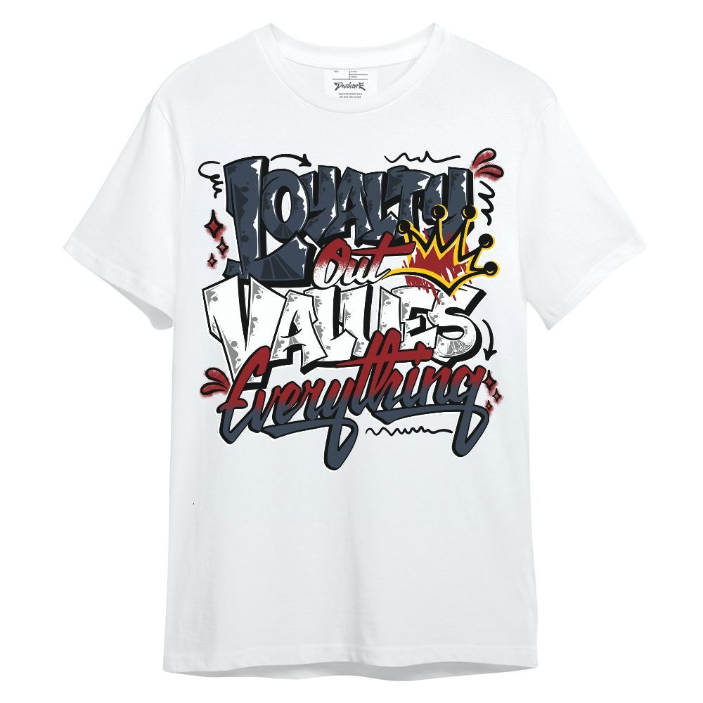 Shirt To Match White Midnight Navy 6s - Drip Loyalty Out Unisex Shirt