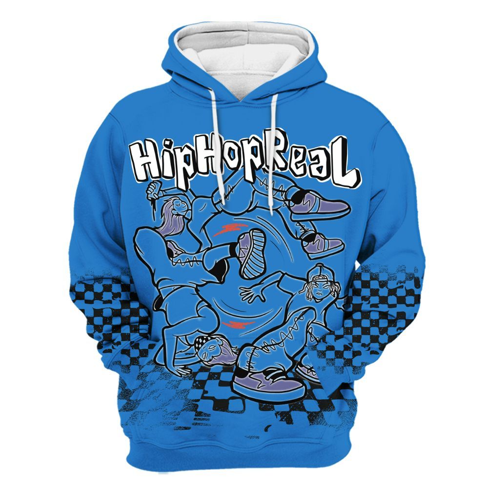 Hoodie To Match Hi-Res Blue 700s - Feel Life Street Style All Over Print