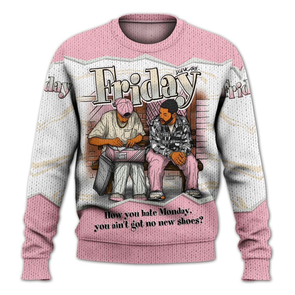 Sweater To Match Low OG Shy Pink 1s - Friday Movie 90s TV Graphic
