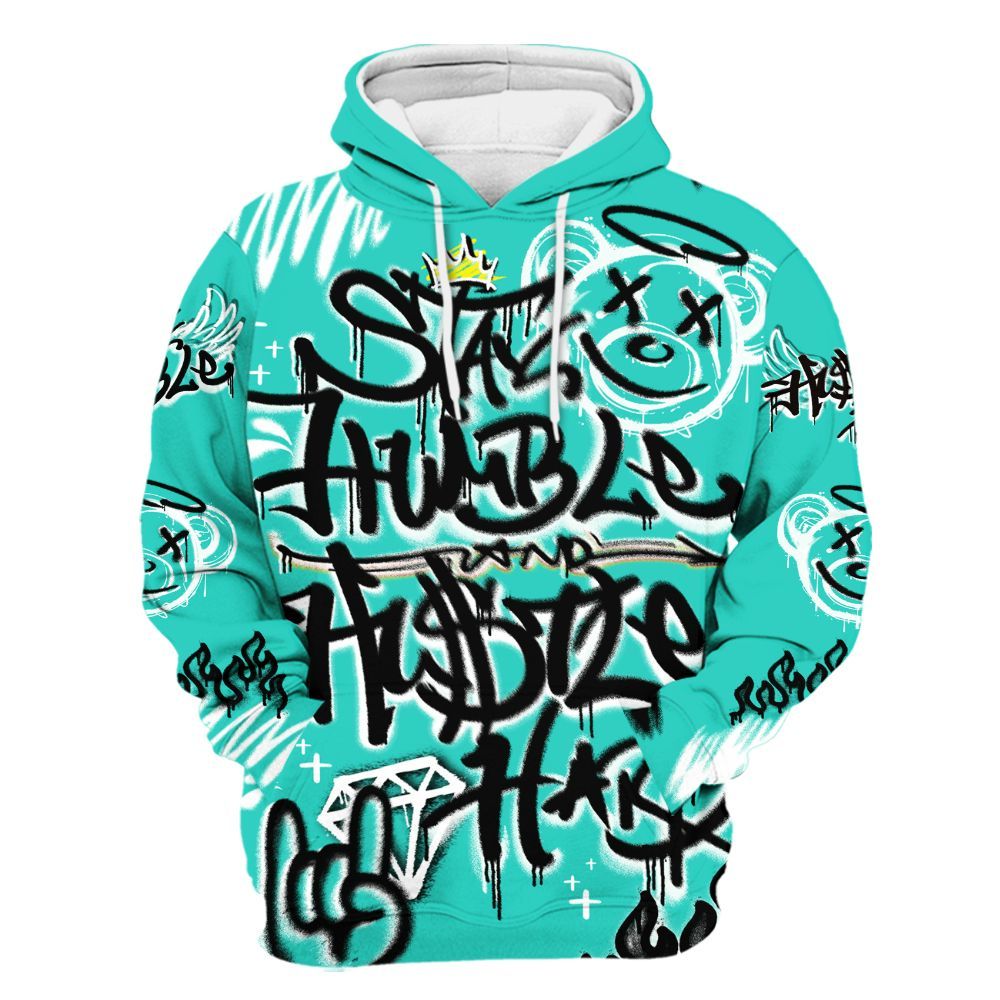 Hoodie To Match Dunk Low Clear Jade - Humble Drip Streetwear Graffity All Over Print