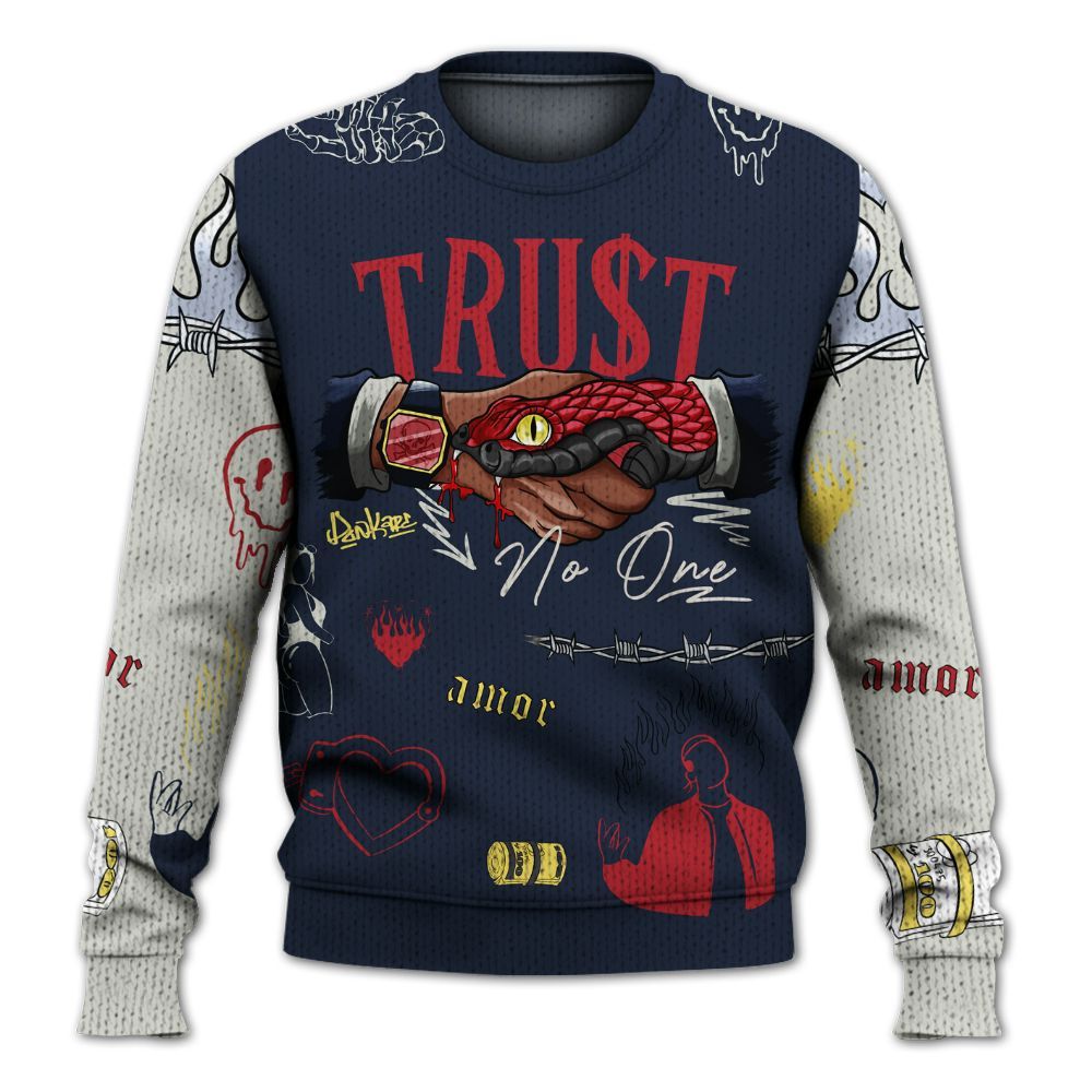 Knitted Sweater To Match Dunk Low COJP What The 2024 - Snake Trust No One