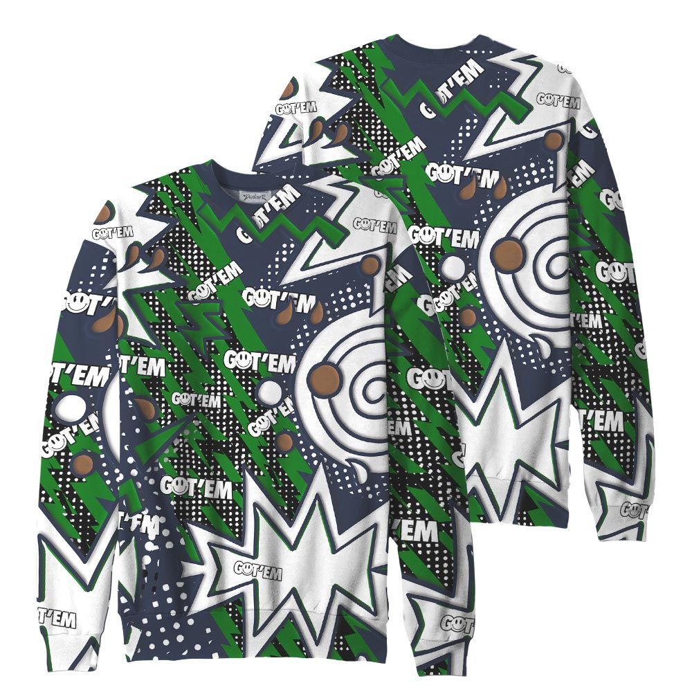 Sweatshirt To Match, Midnight Navy 13s Sweatshirt, Retro Vintage 90s Sweatshirt Outfit 903 NCT