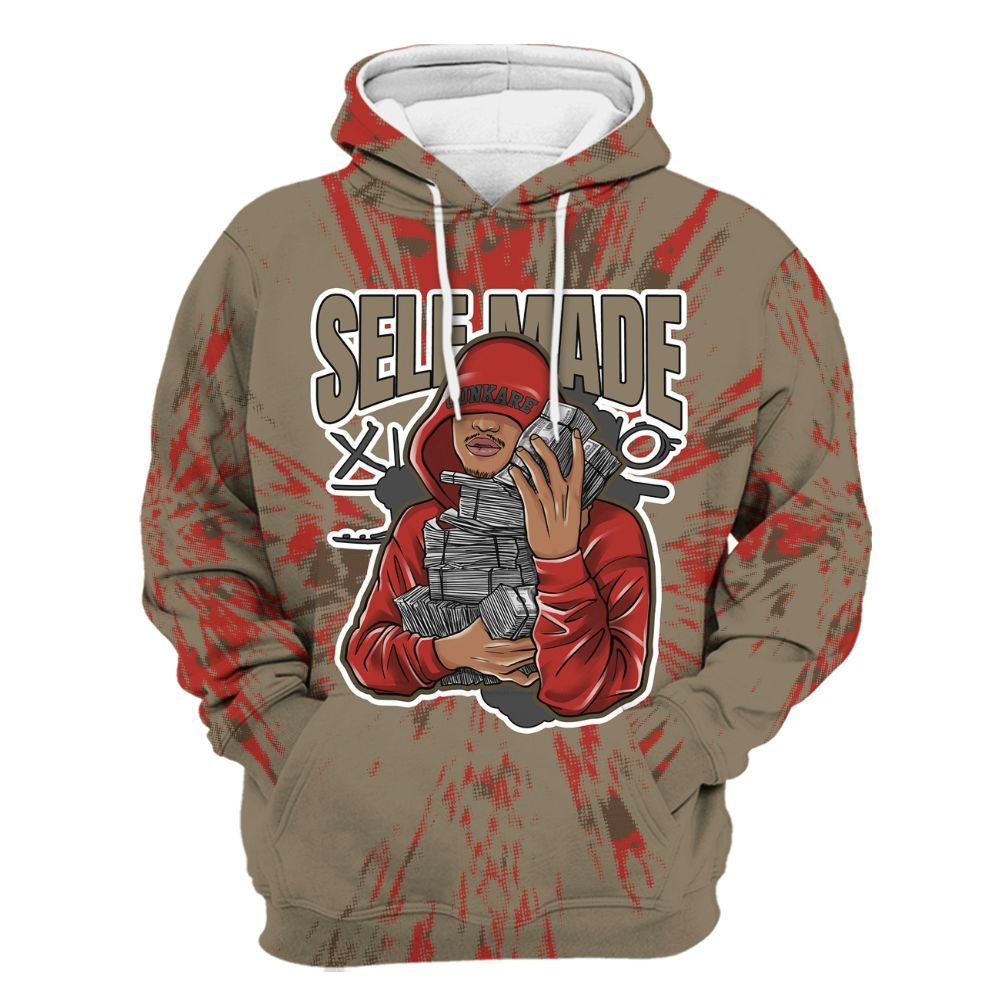 Hoodie To Match Olive 9s - Selfmade Lux All Over Print