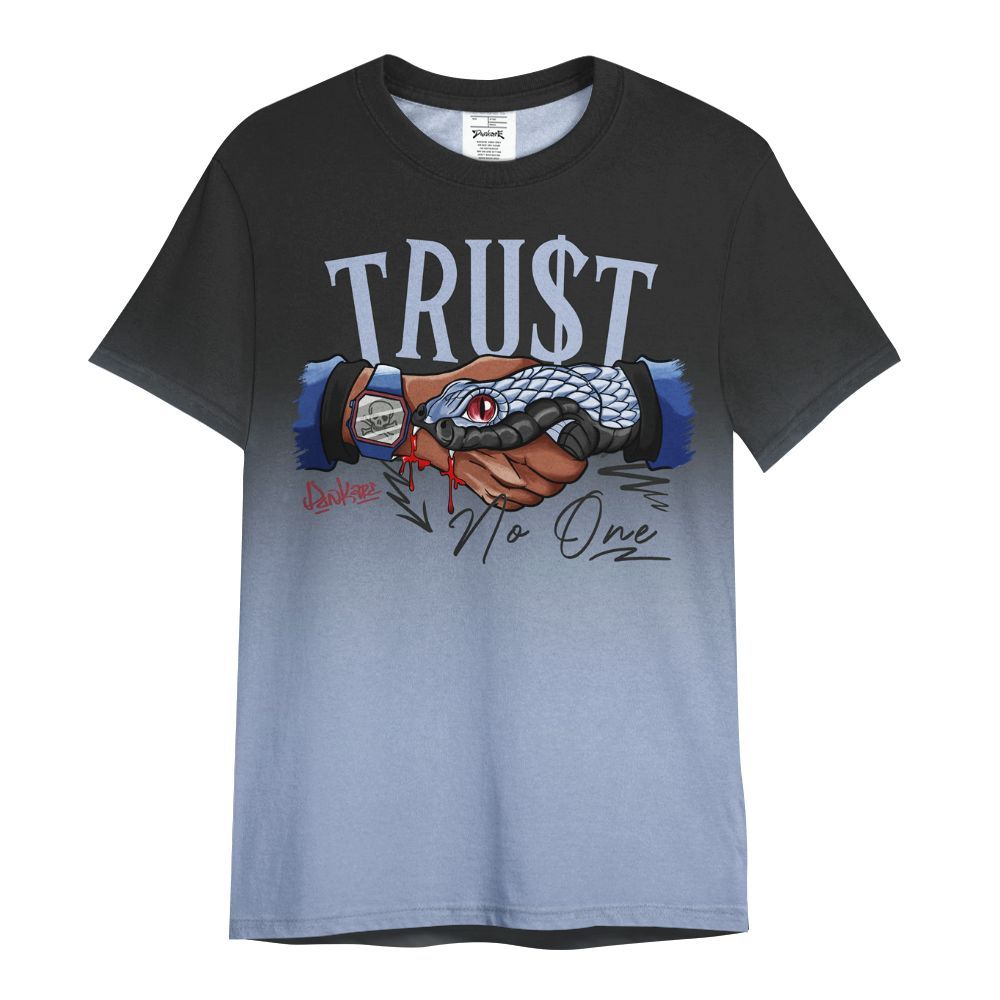 Shirt To Match Black Metallic 5s - Snake Trust No One Drip All Over Print