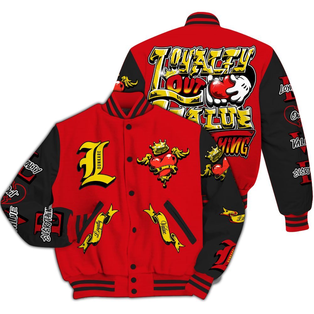 Varsity Jacket To Match Ferrari 14s - Loyalty Out Value Streetwear All Over Print