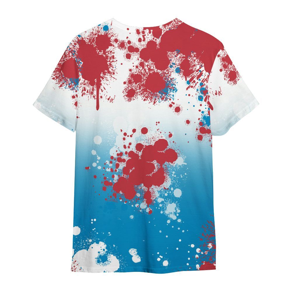 Shirt To Match High OG University Red Dark Powder Blue 1s - Trust No One Scary All Over Print