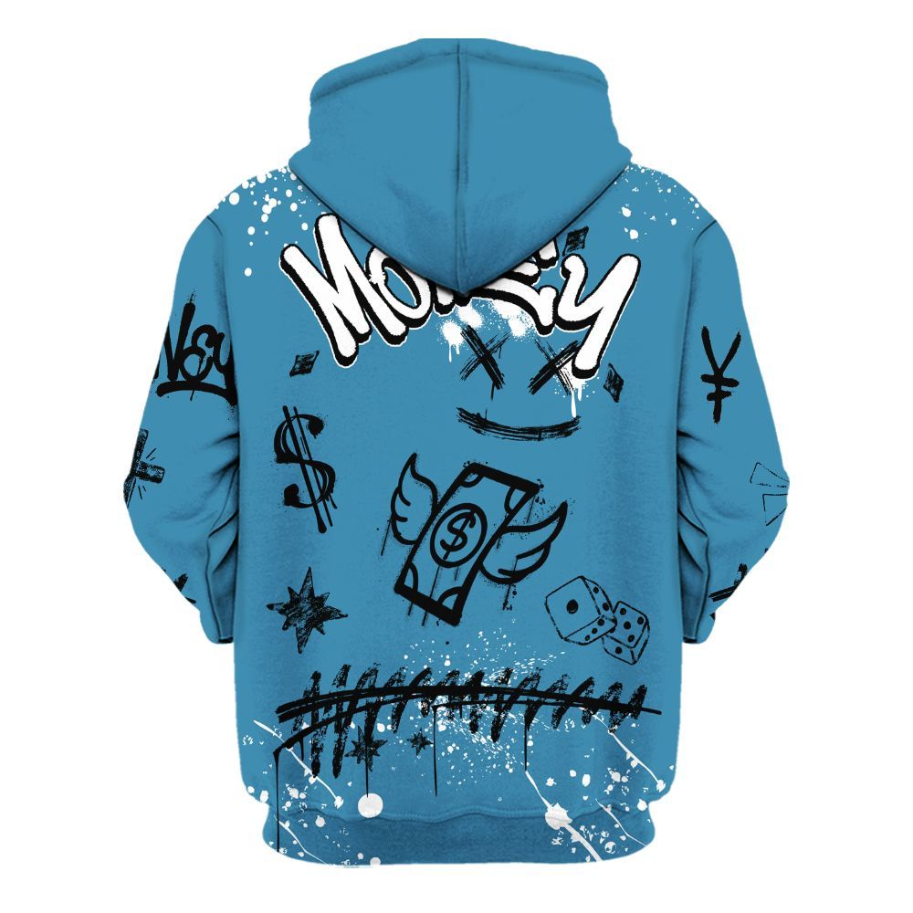 Hoodie To Match High OG UNC Reimagined 1s - Everybody Paid In Full Crayon All Over Print