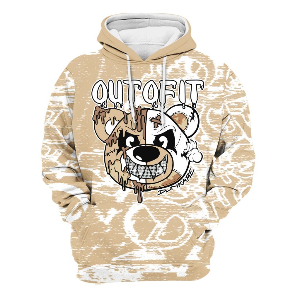 Hoodie To Match Desert Camo 3s - Out Of It Bear Avant-Garde All Over Print