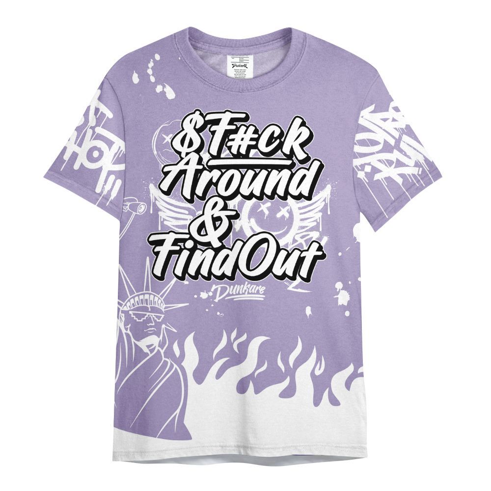Shirt To Match Low Pure Violet 11s - Graphic Fck Around Find Out All Over Print