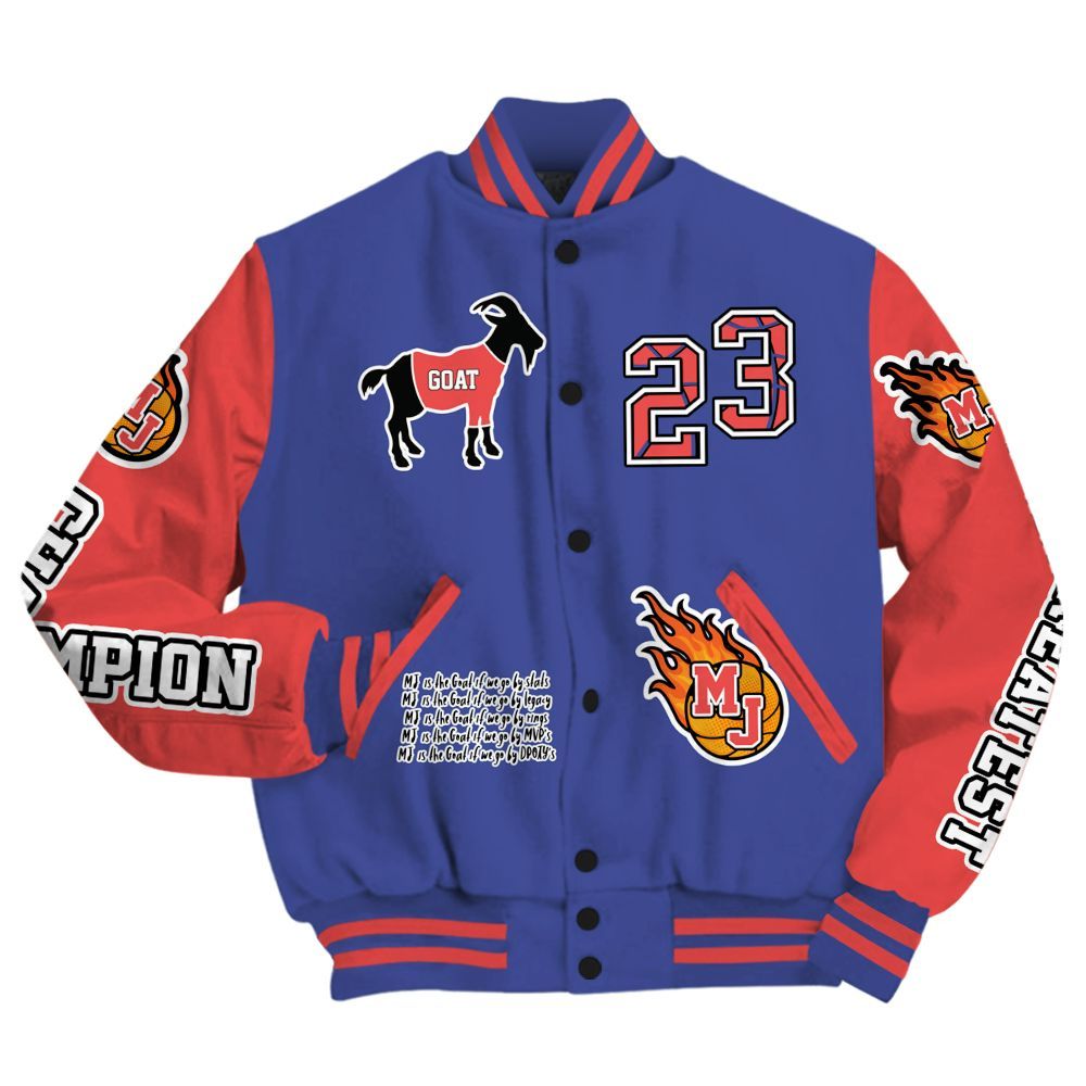 Varsity Jacket To Match KD 4 Nerf - 23 G.0.A.T Jump Up Basketball All Over Print