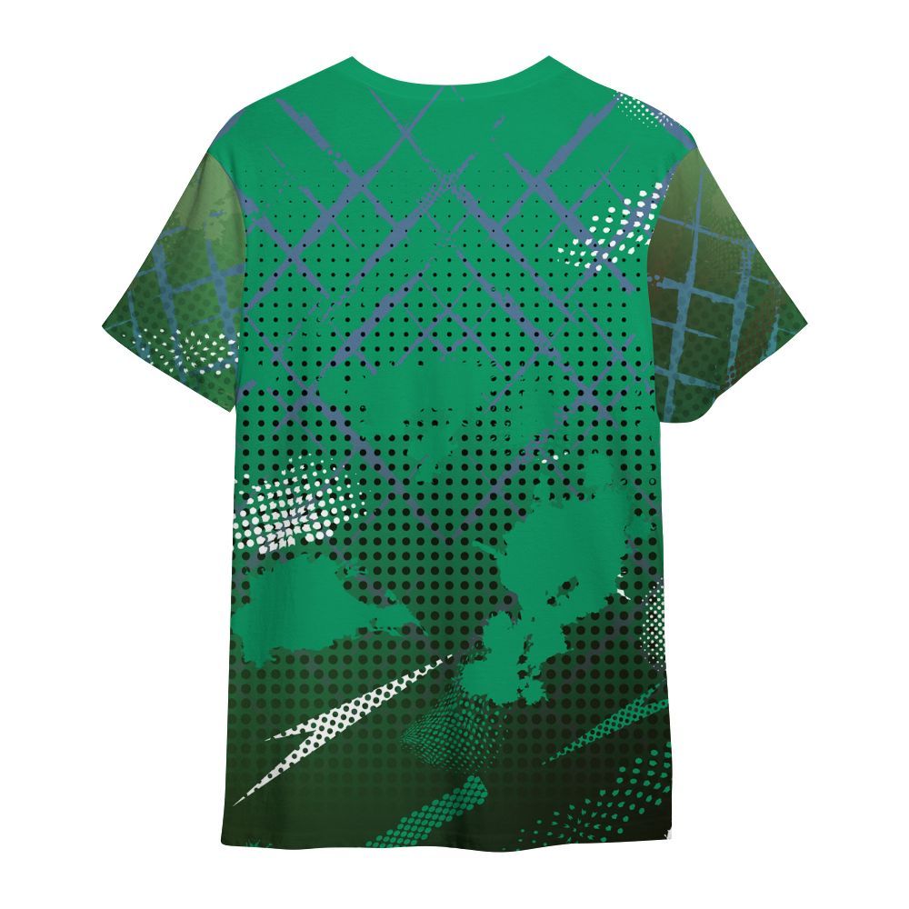 Shirt To Match Foamposite Pro Pine Green 2025 - Halftone Stand Business Dripping All Over Print