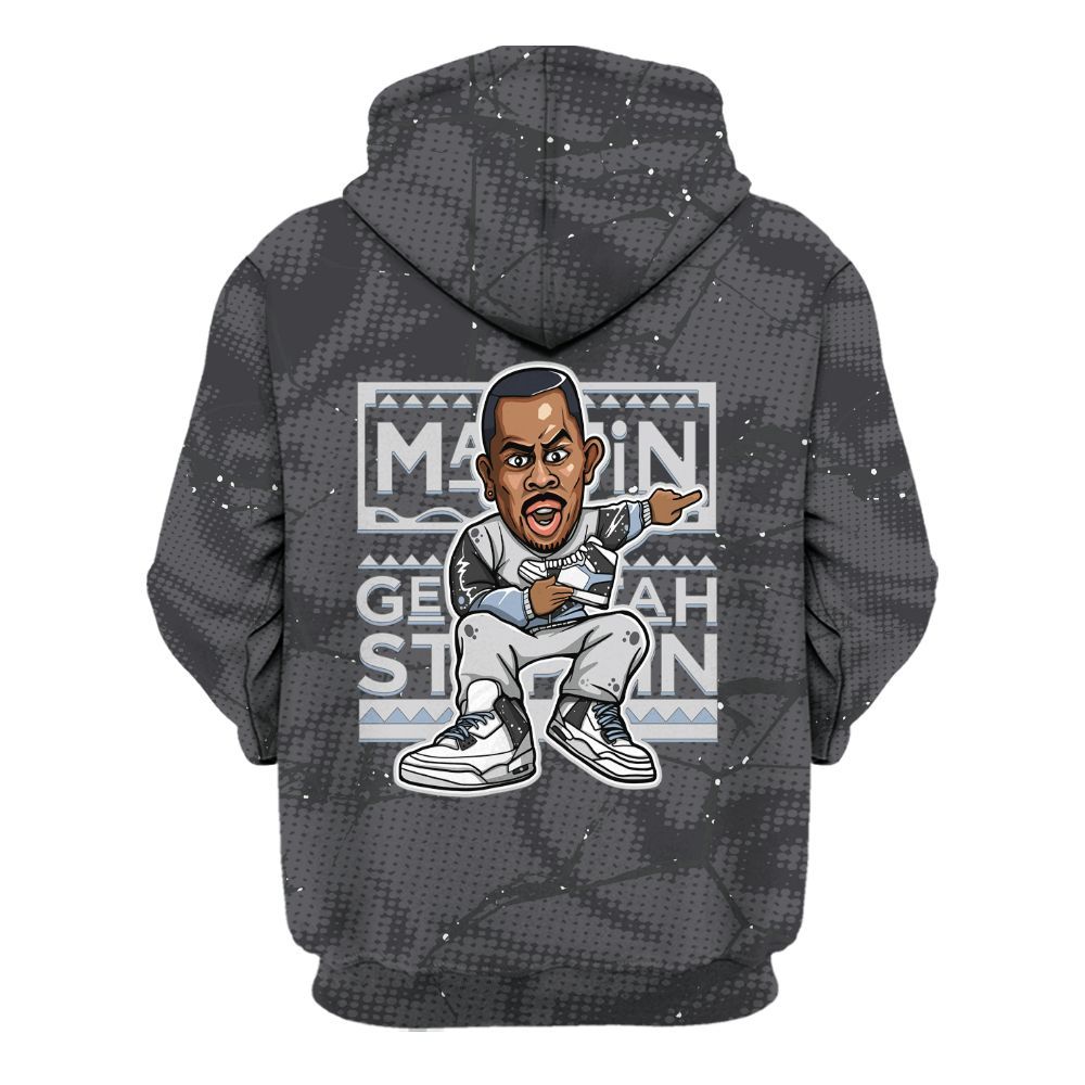 Hoodie To Match Reverse Oreo 6s - Get Tag Sneakers Steppin' Graphic Crack All Over Print
