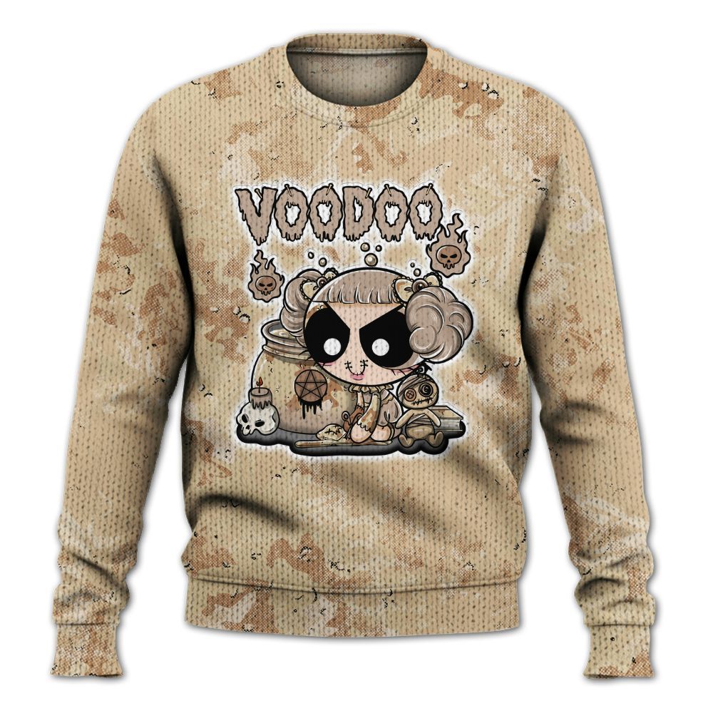 Knitted Sweater To Match Desert Camo 3s - Voodooz Heart Grunge
