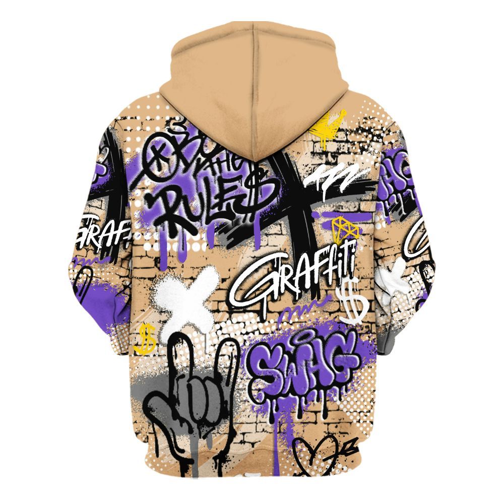 Hoodie To Match SE Afrobeats 7s - True It Real Graffiti Streetwear All Over Print