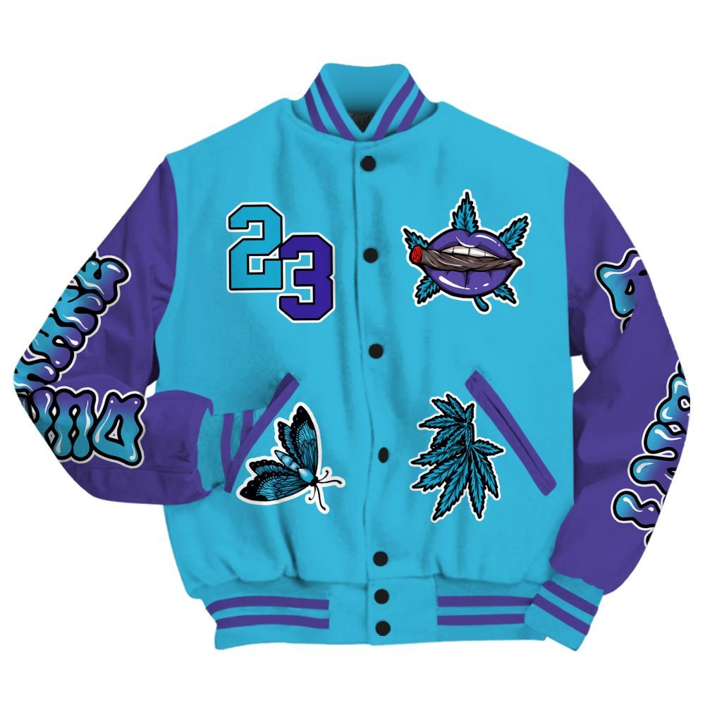 Varsity Jacket To Match Retro Aqua 6s - Bluntz Unique All Over Print
