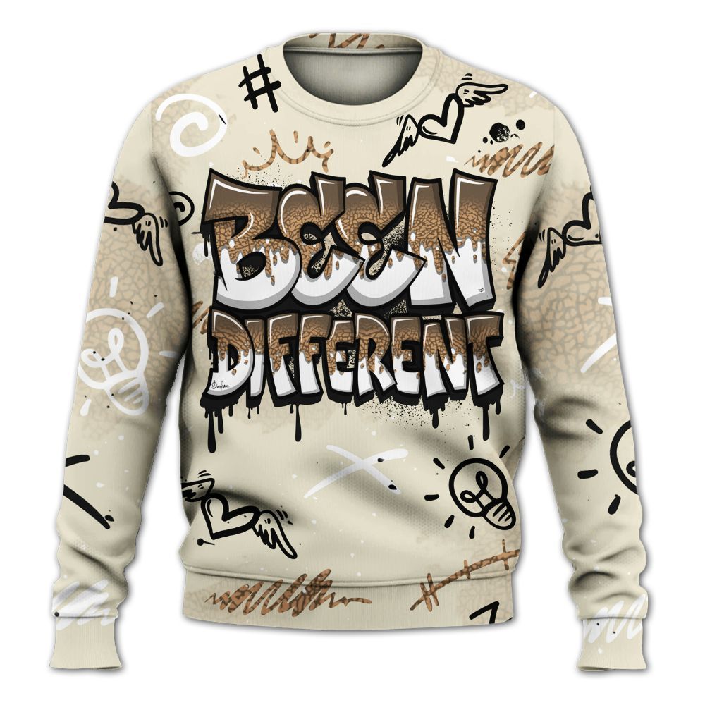 Sweatshirt To Match Orewood Brown 3s - Drip Been Di2ferent All Over Print