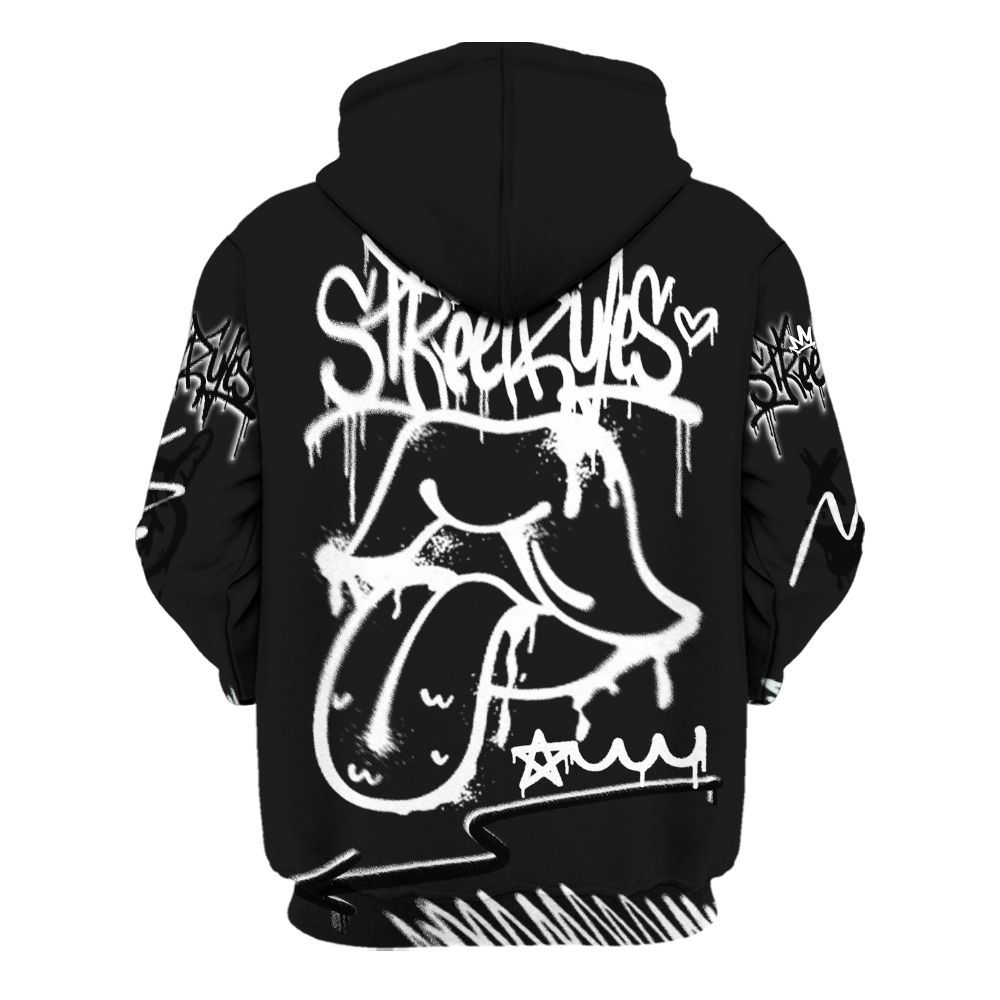 Hoodie To Match White Thunder 4s - Break Rules Streetwear All Over Print