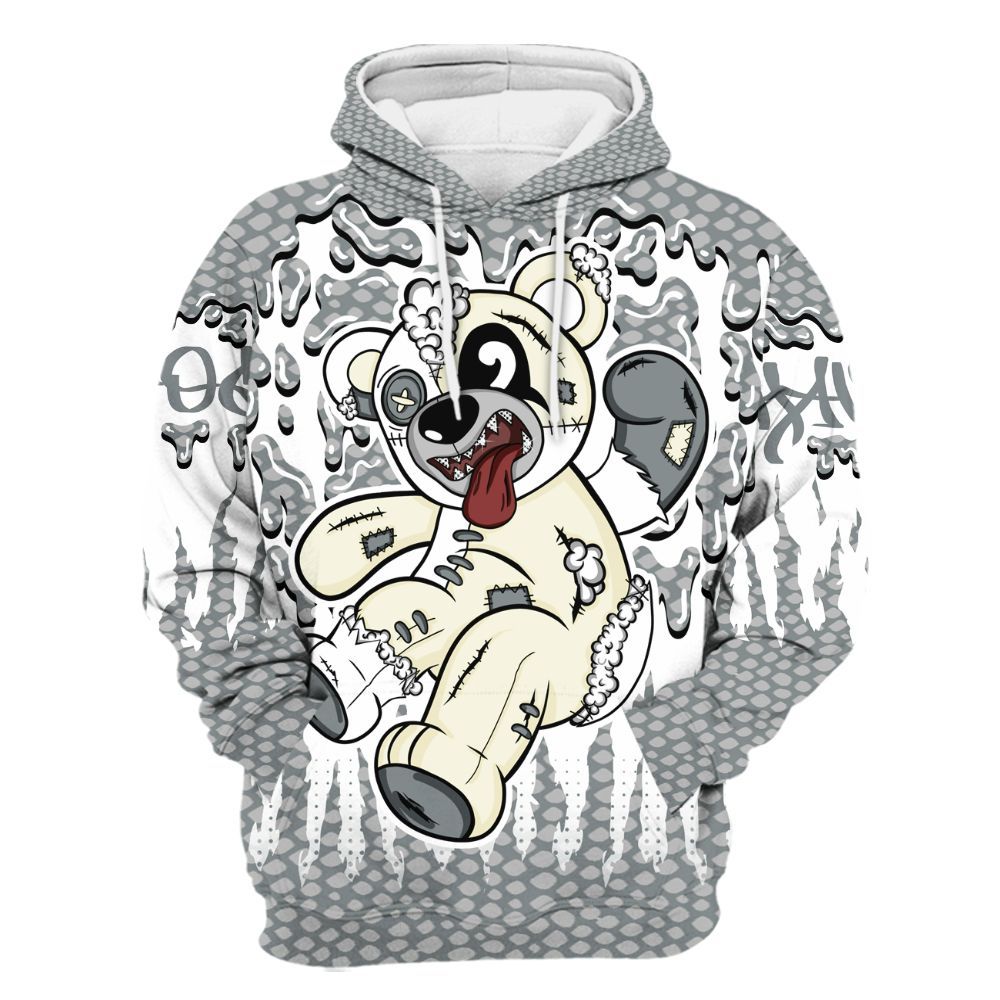 Hoodie To Match Low CNY Year Of The Snake 11s - Havok Bear Dripping All Over Print