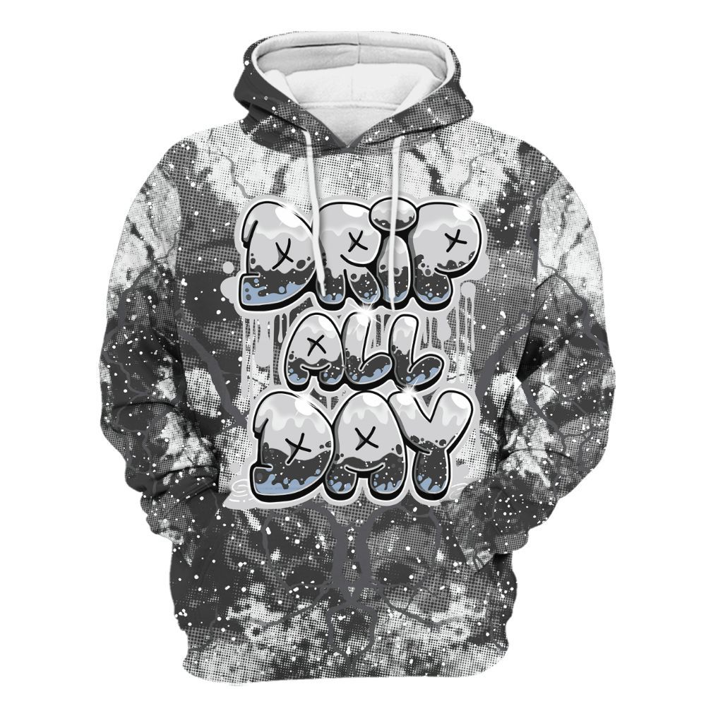 Hoodie To Match Reverse Black White 6s - DRIPPIN Days Graphic Halloween All Over Print