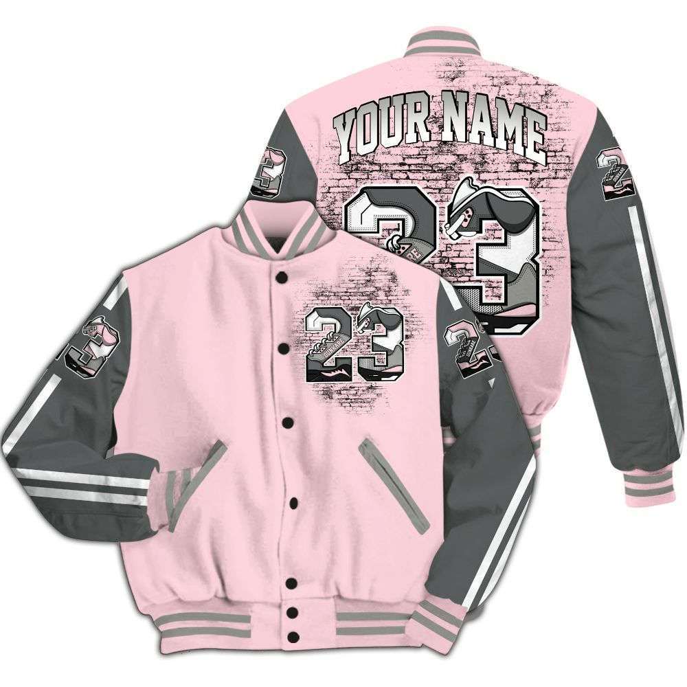 Varsity Jacket To Match Air Max 95 Pink Foam 2025 - Custom Name 23 5s All Over Print