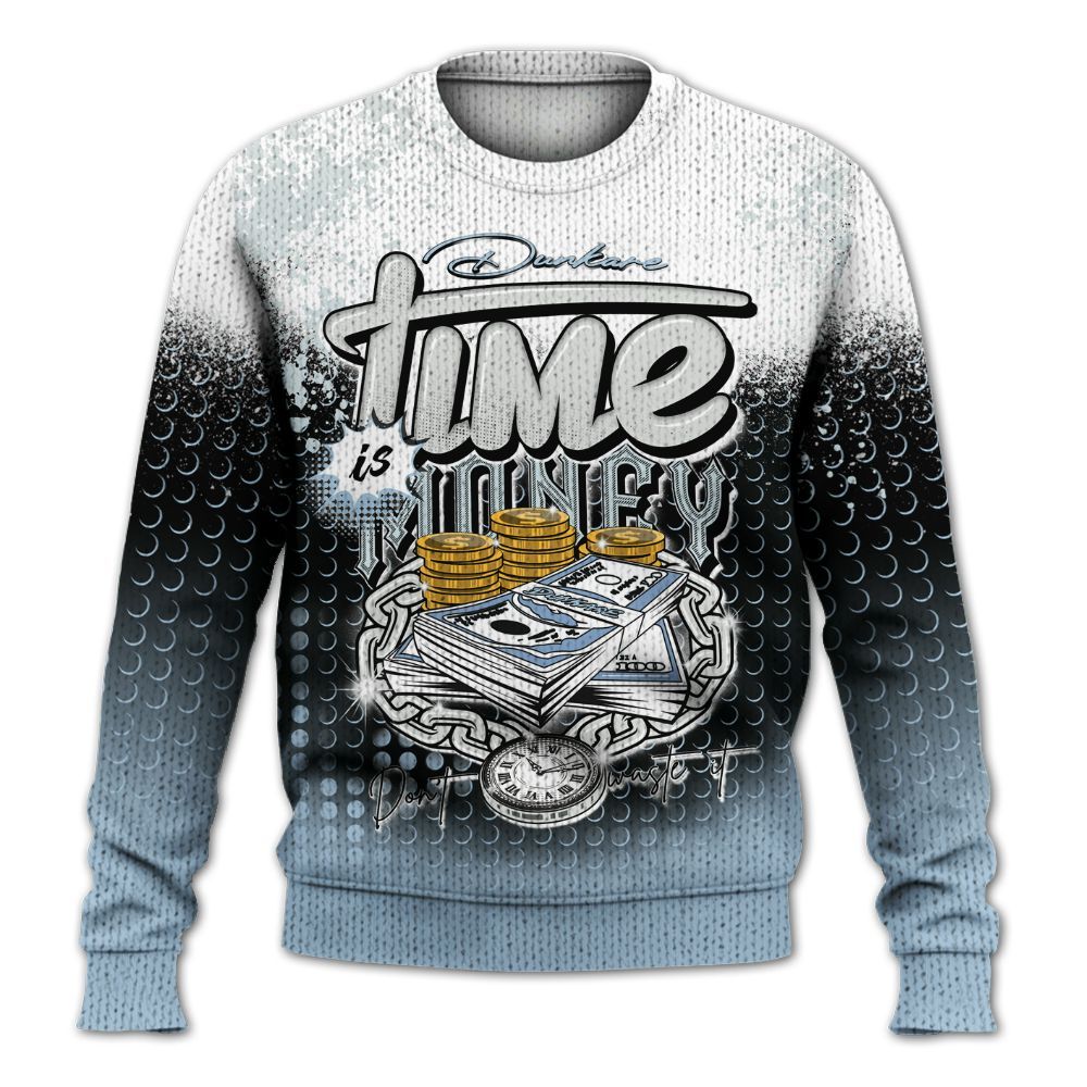 Knitted Sweater To Match Forget Me Not 4s - Halftone Time Is Money