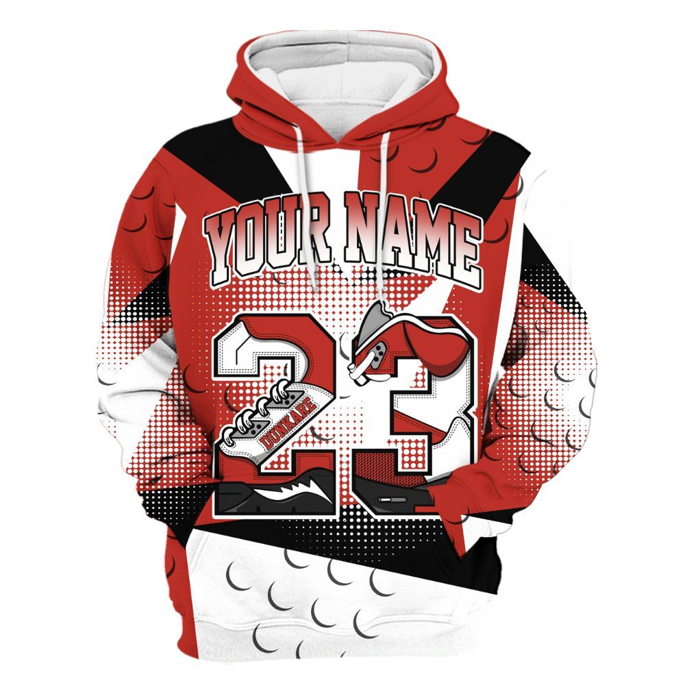 Hoodie To Match Dunk Low St. Johns - Poly Custom Name Number 23 5s All Over Print