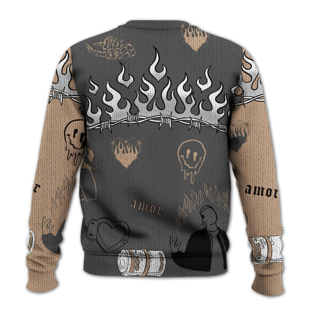 Knitted Sweater To Match Kobe 9 EM Mamba - Snake Trust No One