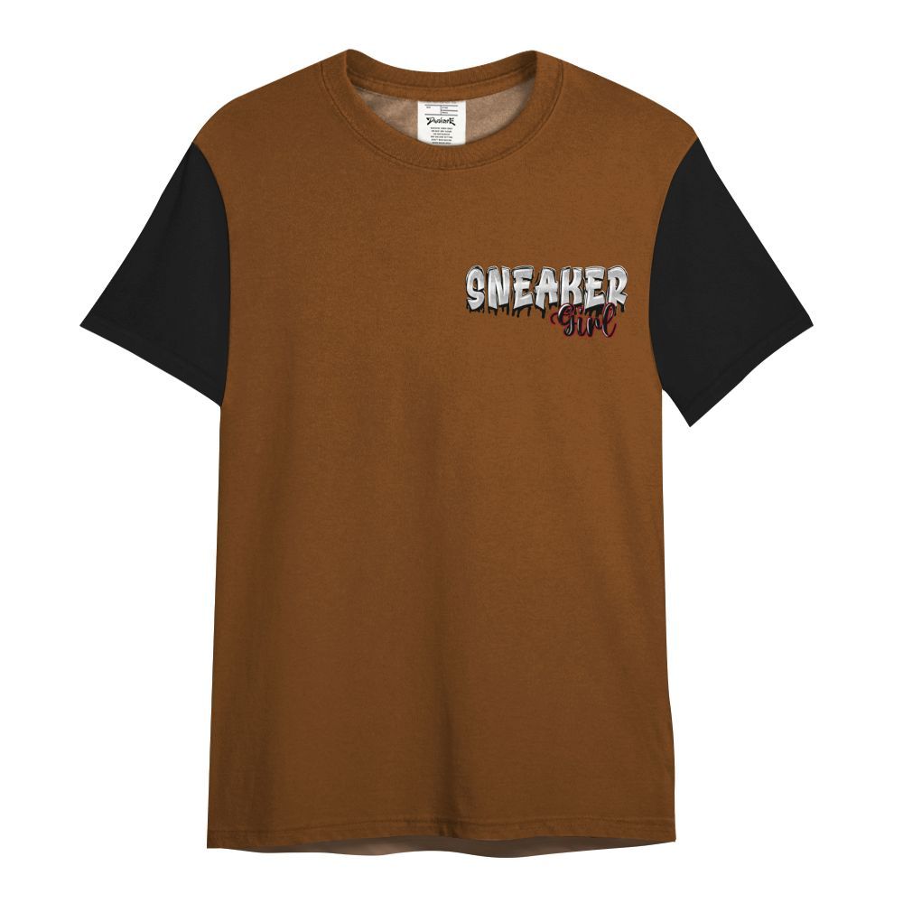 Shirt To Match Archaeo Brown 5s Varsity Jacket, Custom Name Sneaker Girl Money All Over Print