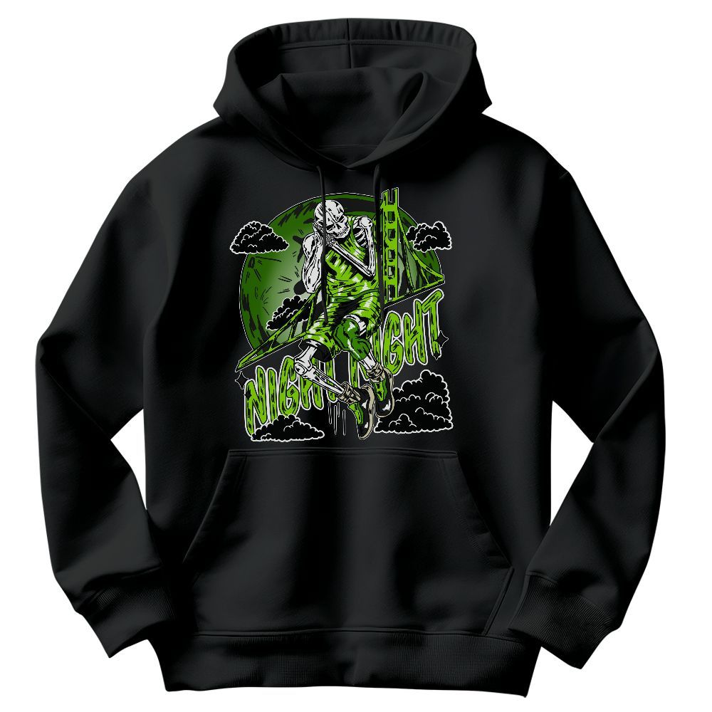 Sweatshirt To Match Electric Green 6s - Seeya Skeleton Graphic