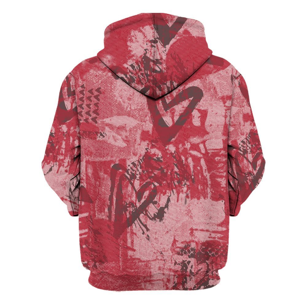 Hoodie To Match Black Toe 14s - Skull Love All Over Print