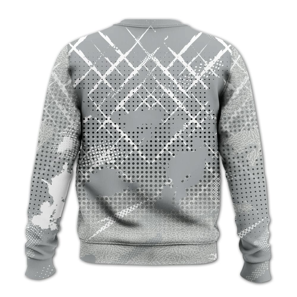 Sweatshirt To Match Retro Pure Money 3s - Halftone Stand Business Dripping All Over Print