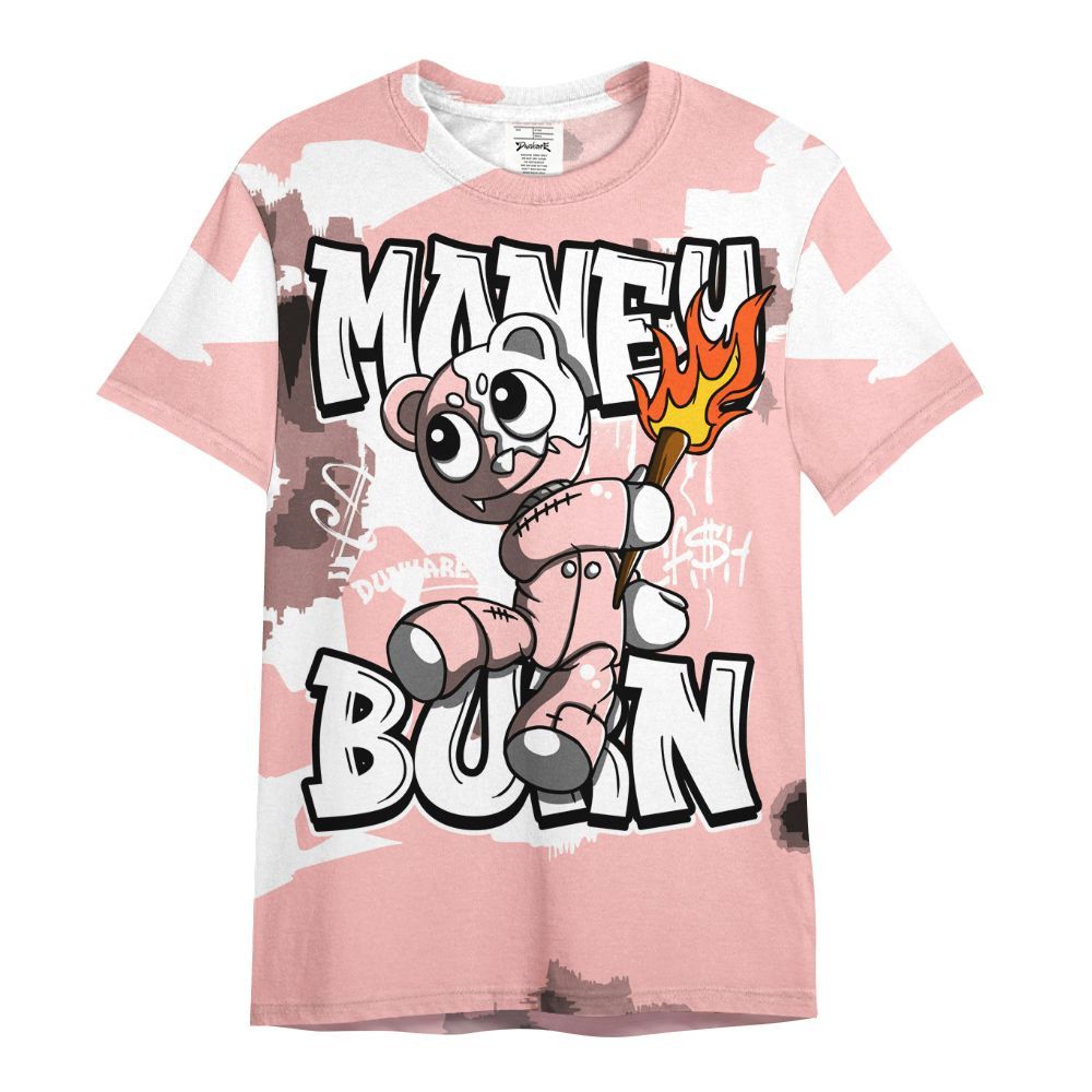 Shirt To Match Low Legend Pink 11s - Money Burn Retro All Over Print