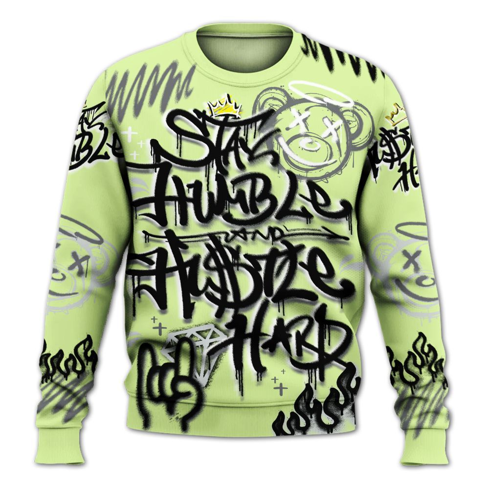 Sweatshirt To Match Smoke Grey Volt TR 1s - Humble Drip Streetwear Graffity All Over Print