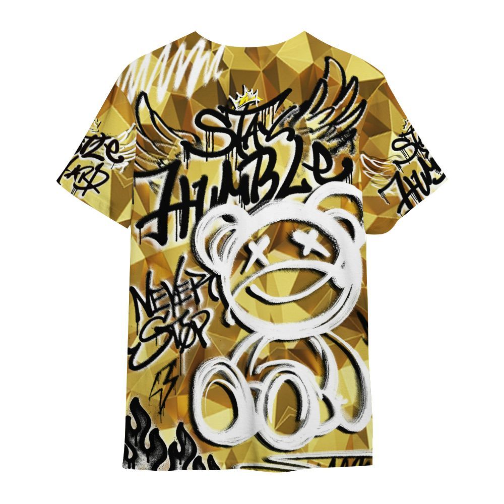 Shirt To Match NET Gold 4s - Humble Drip Streetwear Graffity All Over Print