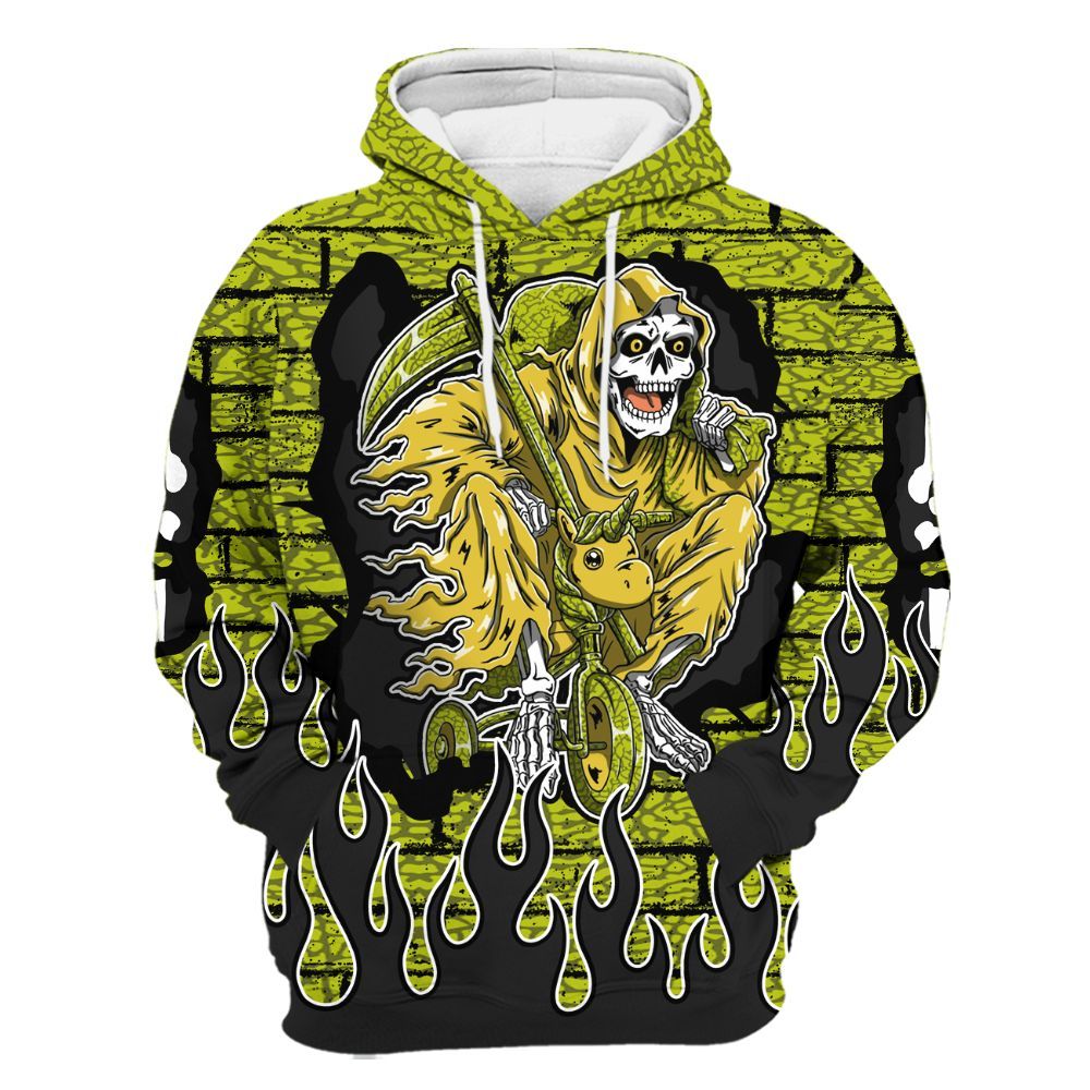 Hoodie To Match Dunk Low QS Halloween Skull - Self Make Skeleton Crashed All Over Print