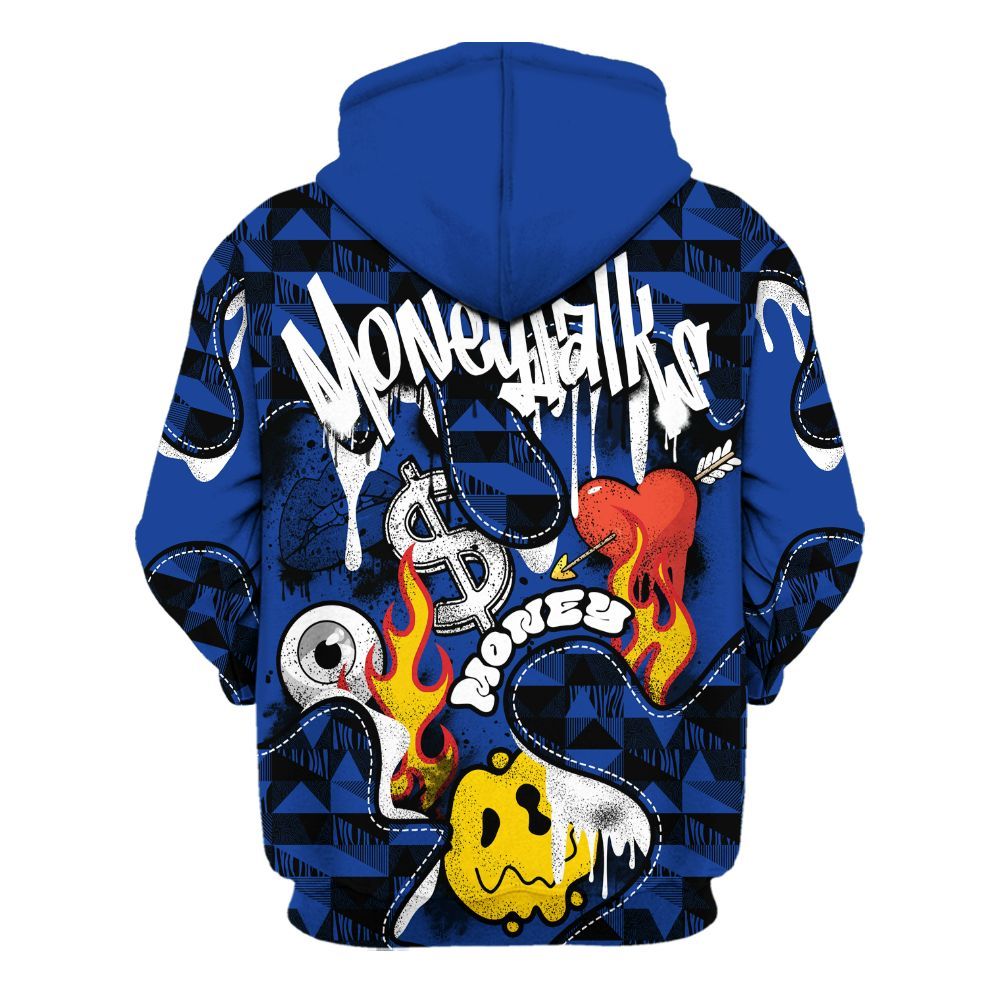 Hoodie To Match Air Foamposite One Royal - 23 Smile Burning Heart All Over Print