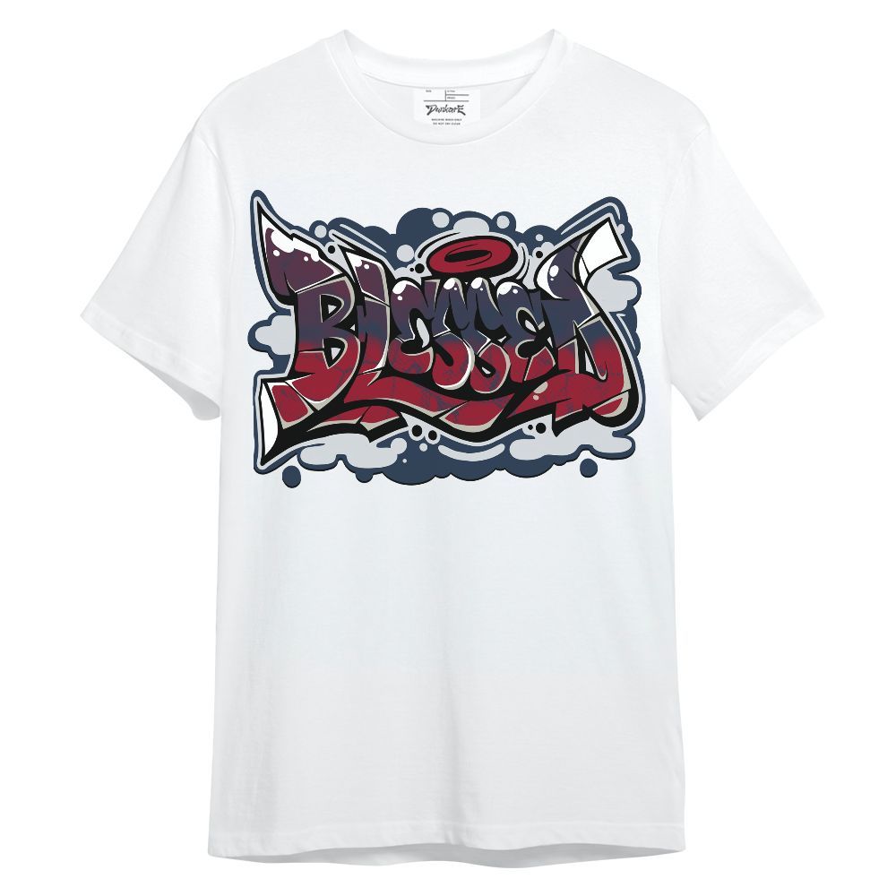 Shirt To Match Navy Blue 2024 6s - Blessing Graphic Unisex Shirt