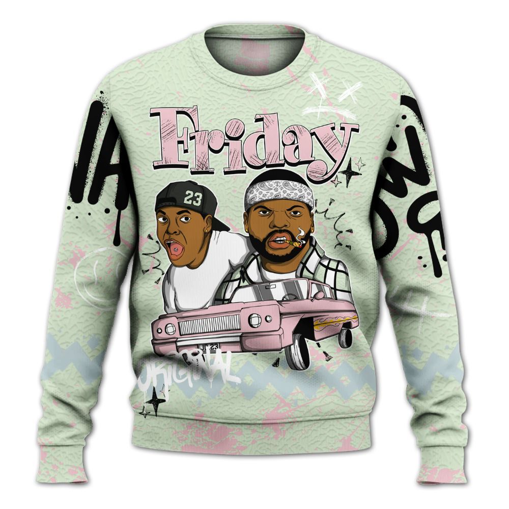 Sweatshirt To Match Spring Is In The Air 3s - Friday Sneaker Crayon All Over Print