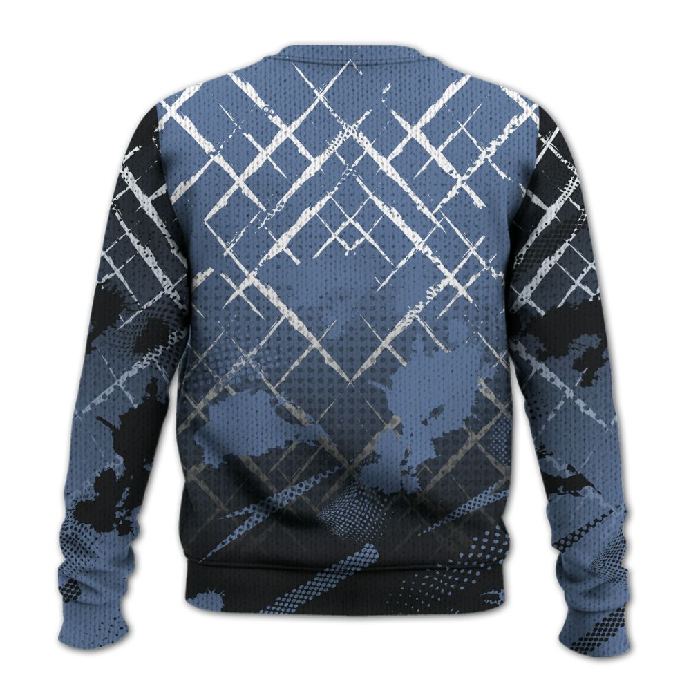 Knitted Sweater To Match Mid Space Jam 1s - Halftone Stand Business Dripping