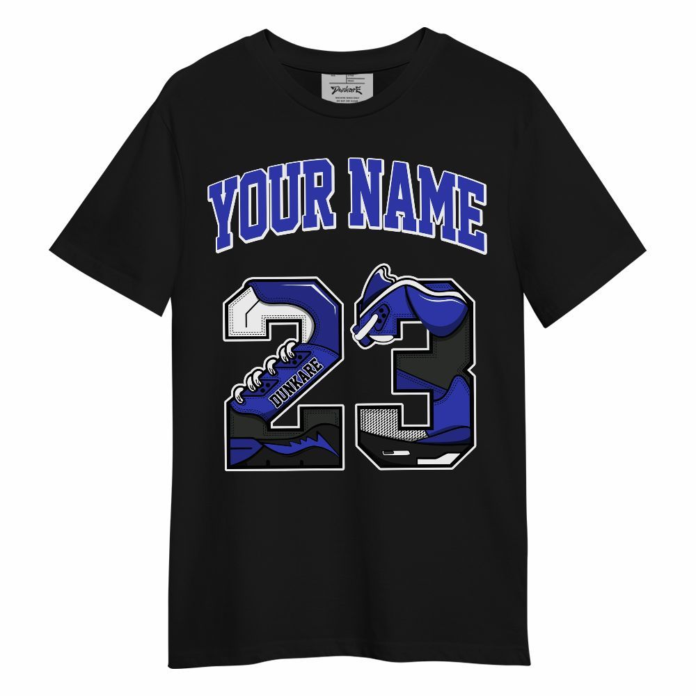 Shirt To Match Retro Black Concord 12s - Custom Name Number 23 5s Unisex Shirt