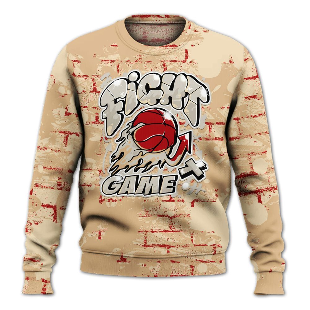 Sweatshirt To Match Dunk Low Strawberry Waffle - Fighter Games Graphic Street Art All Over Print