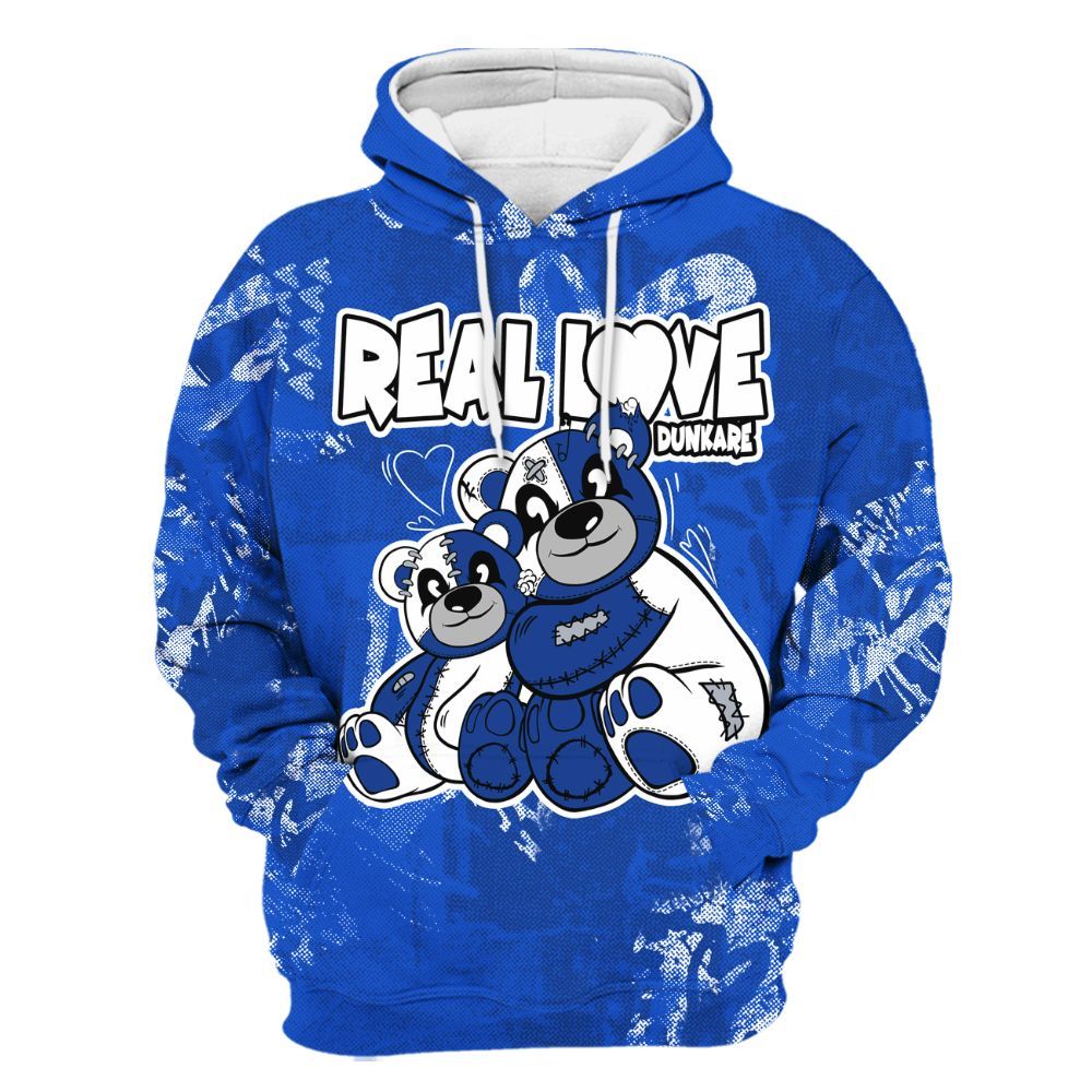 Hoodie To Match Air Foamposite One Royal - Sincere Fondness Bear All Over Print