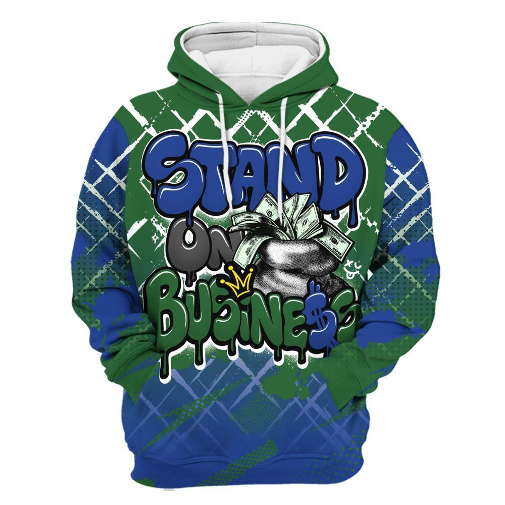 Hoodie To Match Dunk Low Tennis Classic - Halftone Stand Business Dripping All Over Print