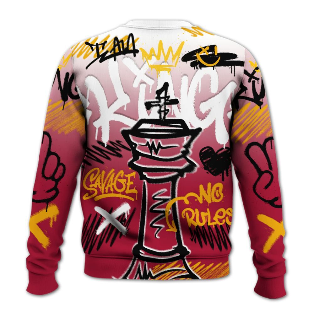 Sweatshirt To Match Cardinal 7s - Street King Chess Streetwear All Over Print