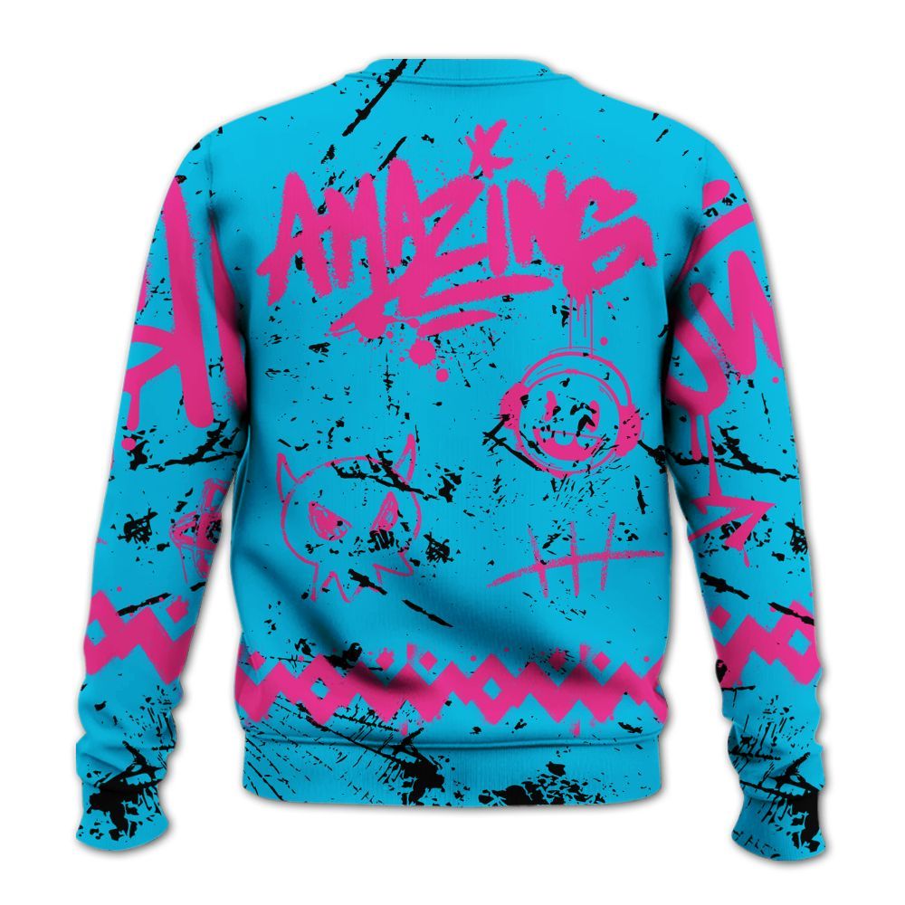 Sweatshirt To Match Tokyo Nights Stewie 3s - Friday Sneaker Crayon All Over Print