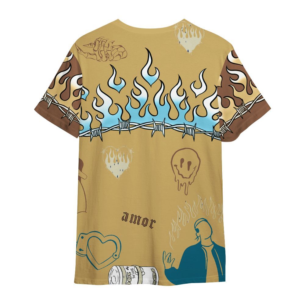 Shirt To Match Retro Cacao Wow 4s - Snake Trust No One All Over Print