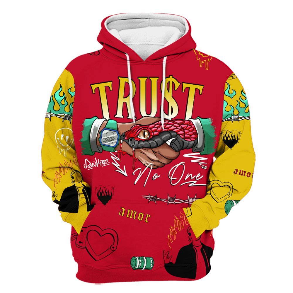 Hoodie To Match Miro 7s - Snake Trust No One All Over Print