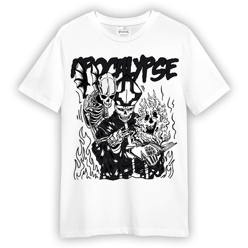 Shirt To Match White Thunder 4s - Apocalypse Skeleton Shirt Unisex