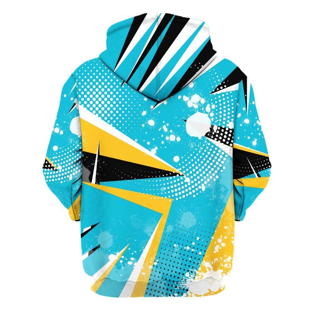 Hoodie To Match Retro Aqua 5s - Poly Trust No One Dripping All Over Print