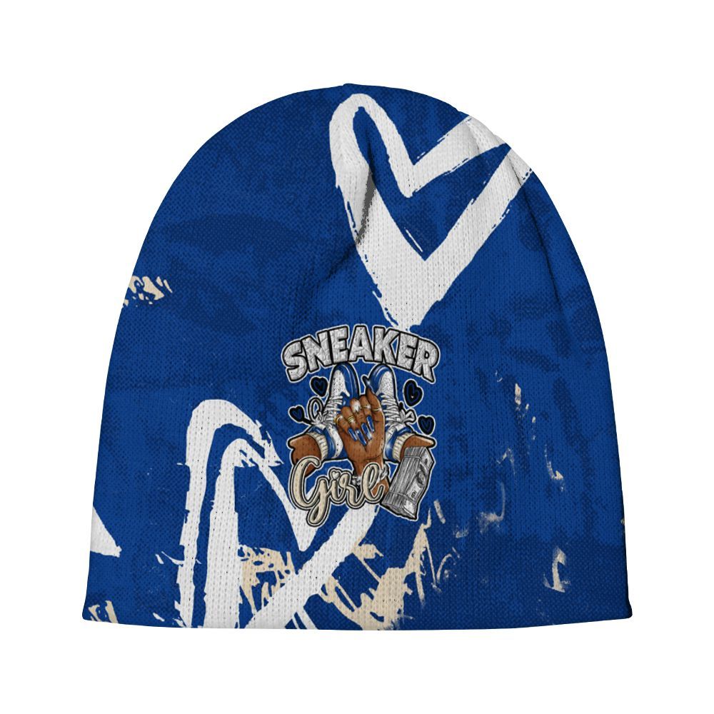 Beanie Hat To Match Low Game Royal 1s - Sneakerz Girlz Heart Grunge Graphic